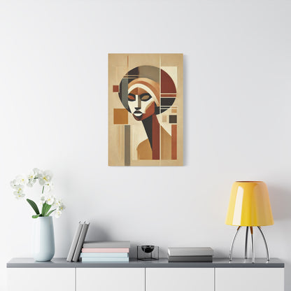 African Woman Abstract Portrait