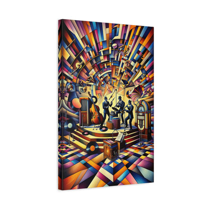 Vintage Vibe: Cubist Wall Art - canvas