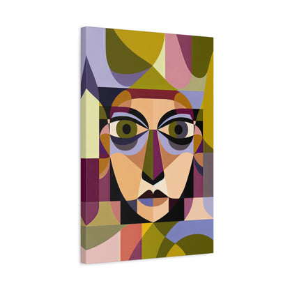 Geometric Portrait Canvas Print