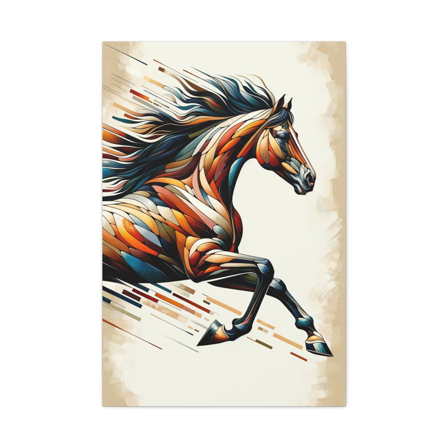 Vibrant Galloping Horse Canvas Print