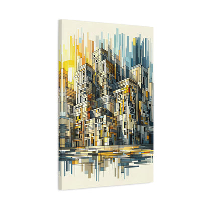 Ethereal Dance: Cubist Wall Art - canvas