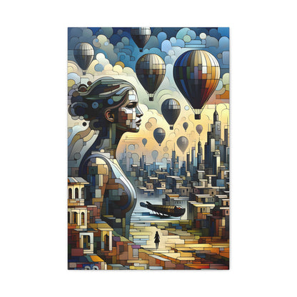 Airy Adventures: Cubist Cityscapes - canvas