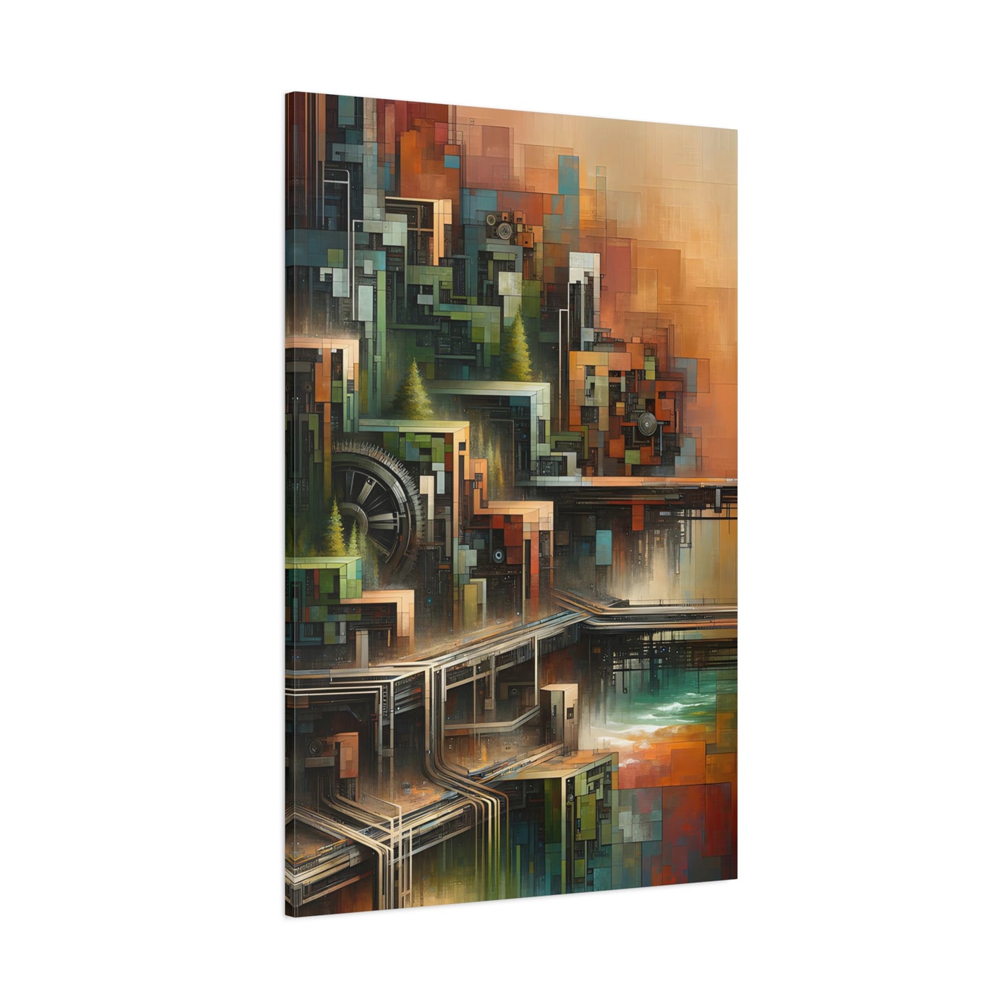 Surreal Cityscape: Wall Art Print - canvas