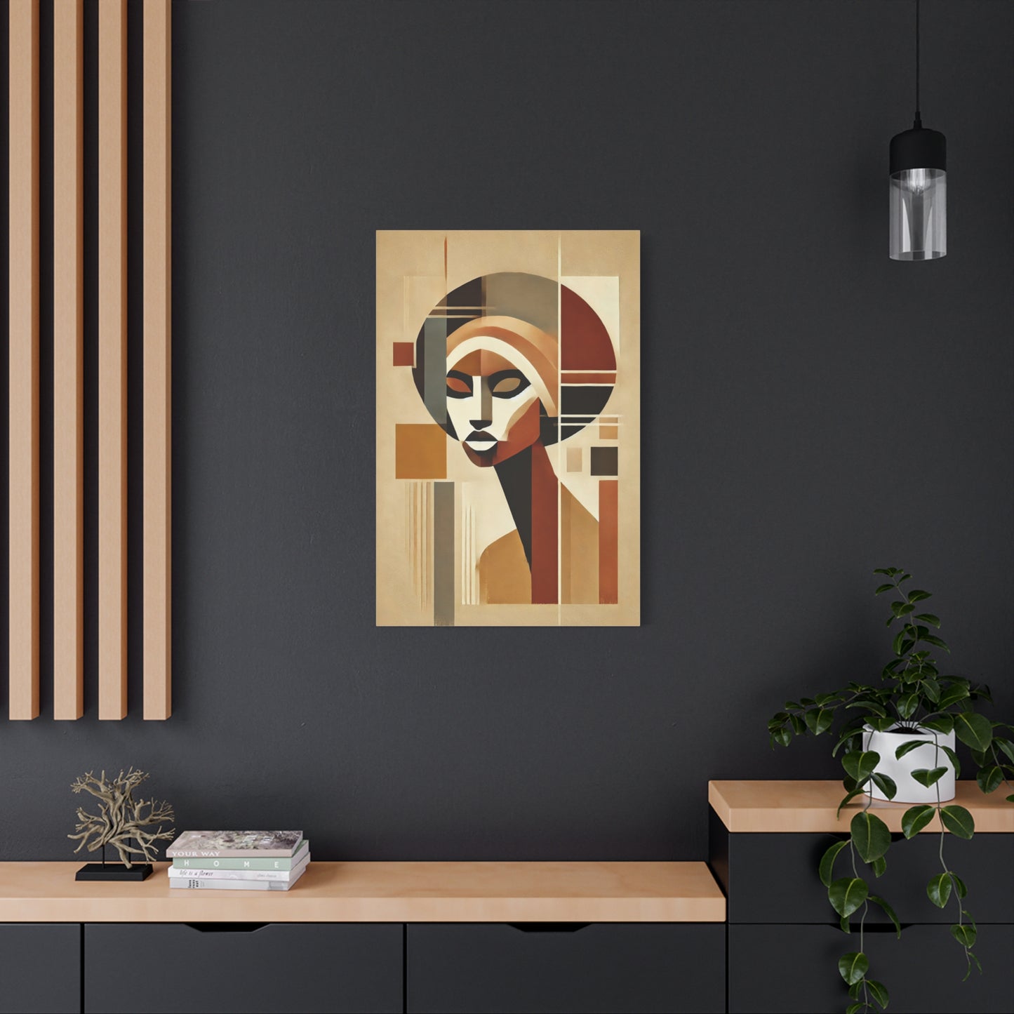 African Woman Abstract Portrait