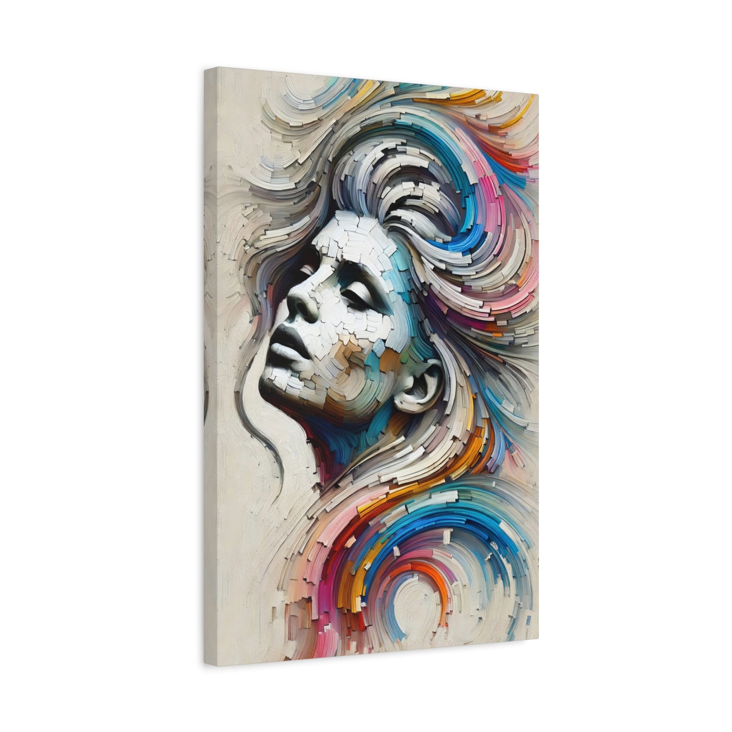 Fragmented Beauty Canvas Print