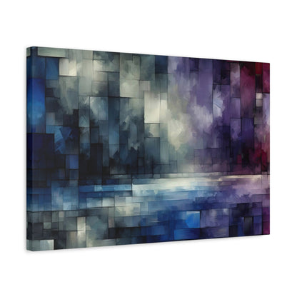 Abstract Cubist Wall Art - canvas