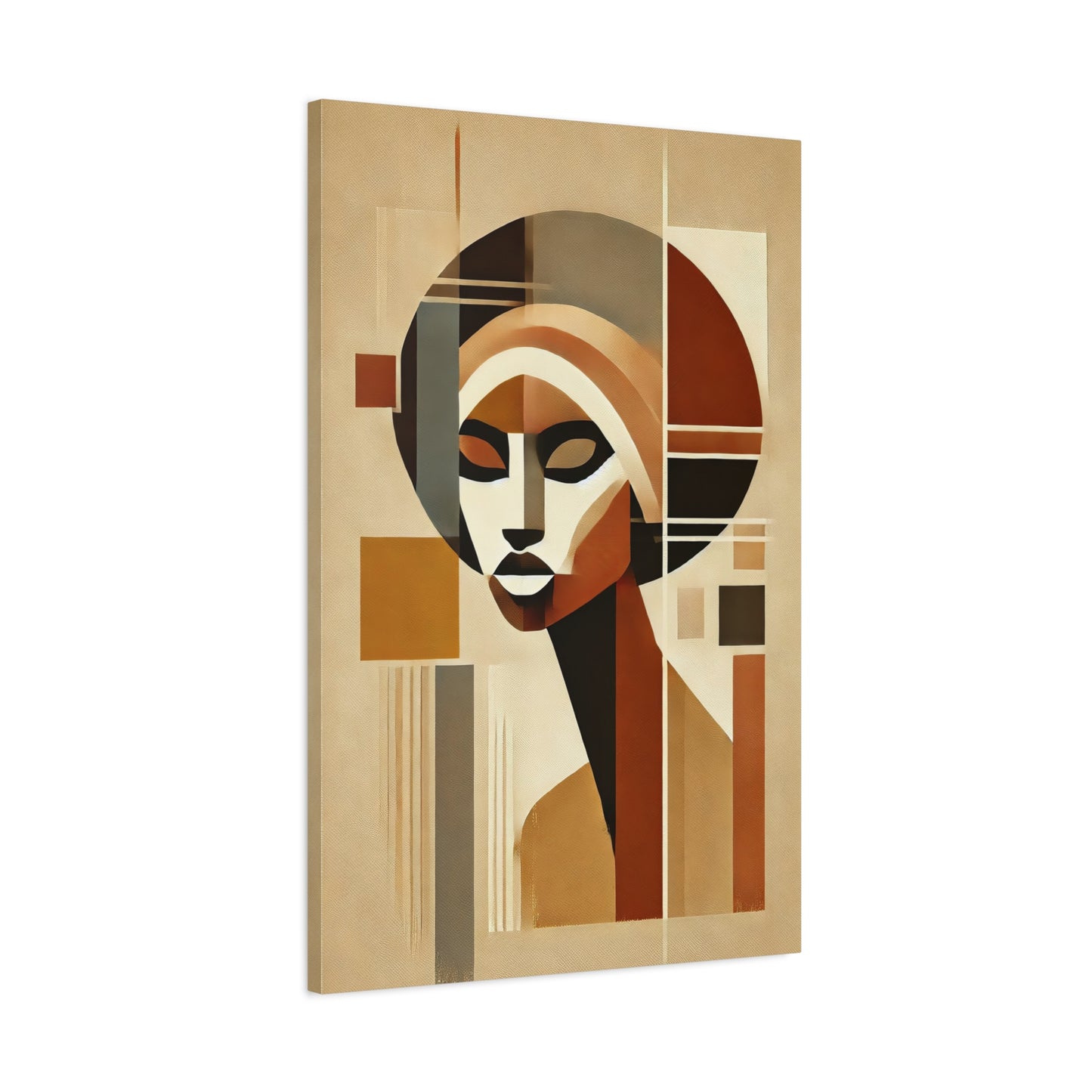 African Woman Abstract Portrait