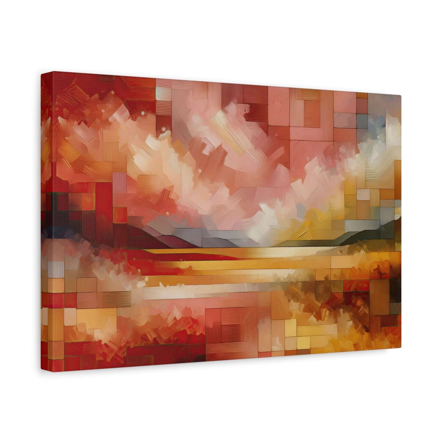 Abstract Cubist Wall Art - canvas