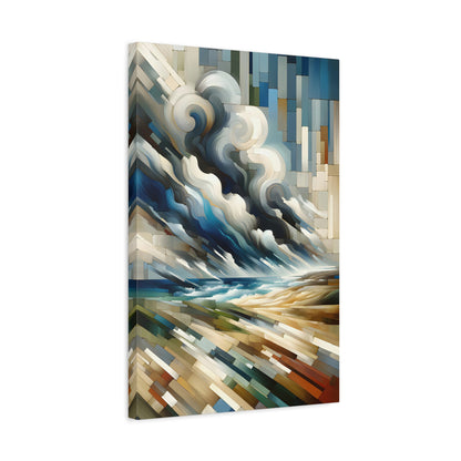 Abstract Cubist Landscape - Wall Art Canvas