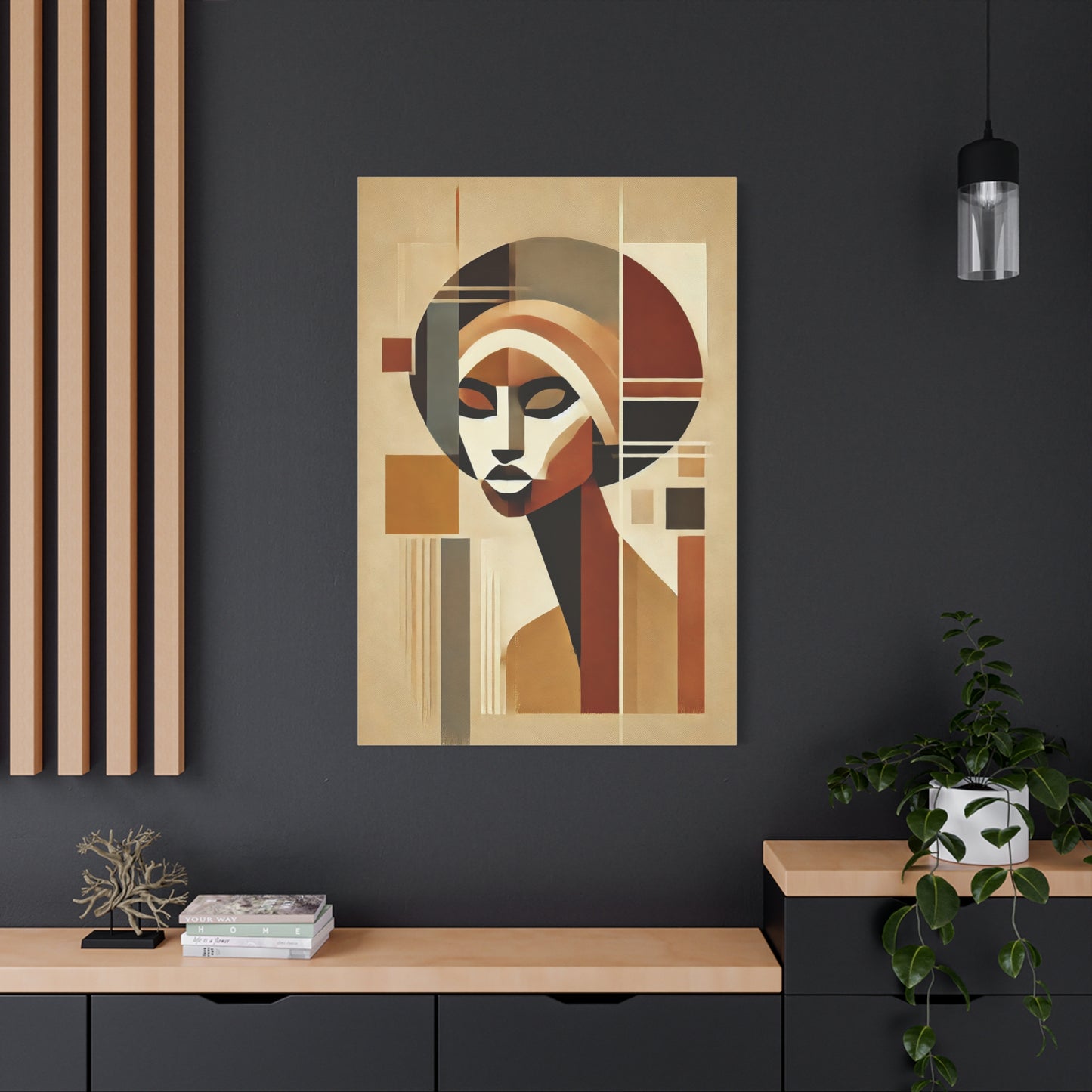 African Woman Abstract Portrait