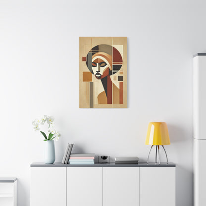 African Woman Abstract Portrait