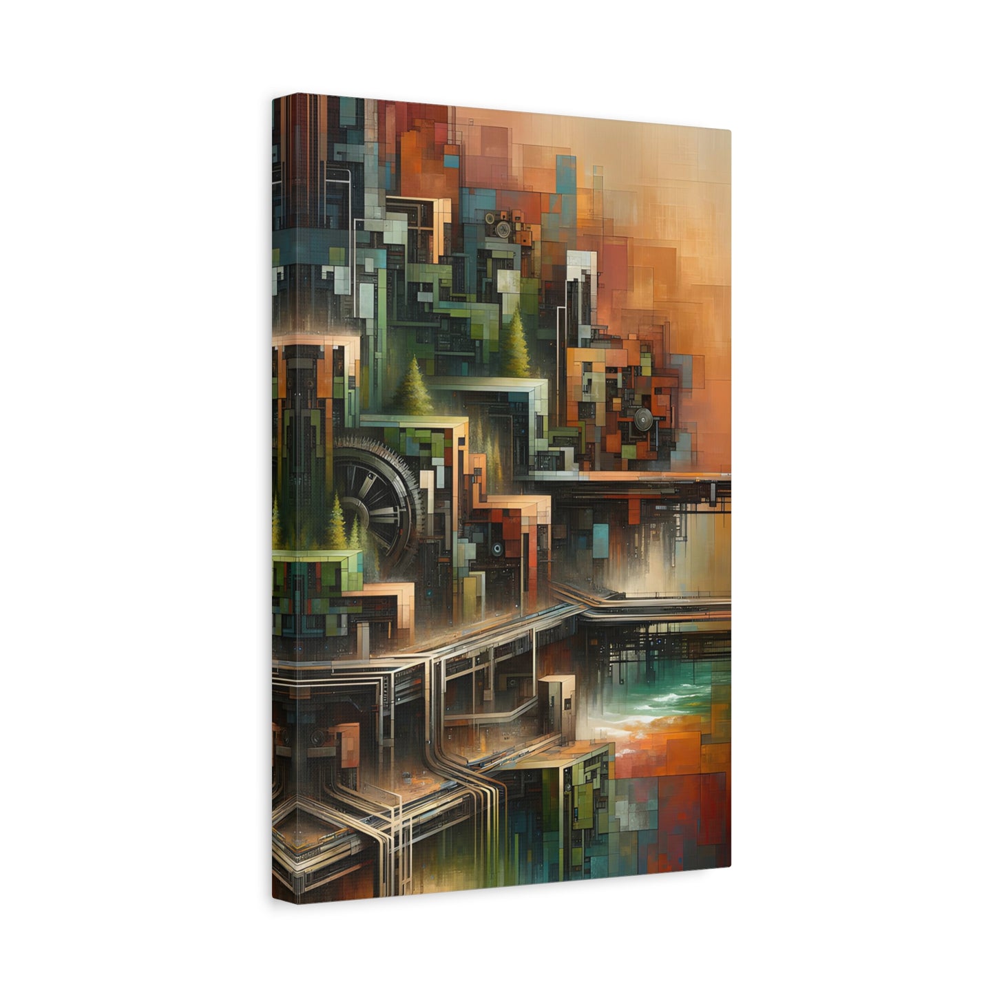 Surreal Cityscape: Wall Art Print - canvas