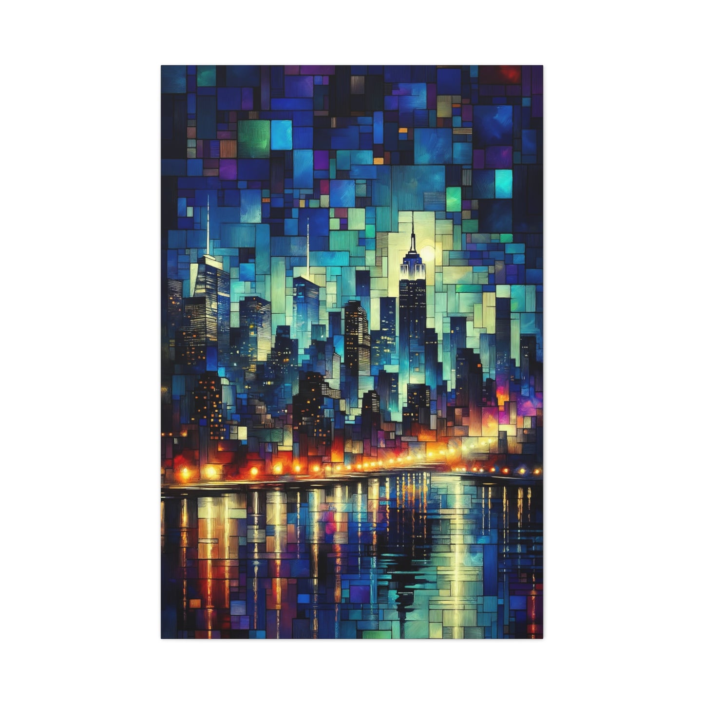 City Lights - New York Skyline Canvas Print