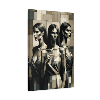 Cubist Elegance: Timeless Wall Art - canvas