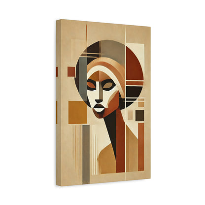 African Woman Abstract Portrait