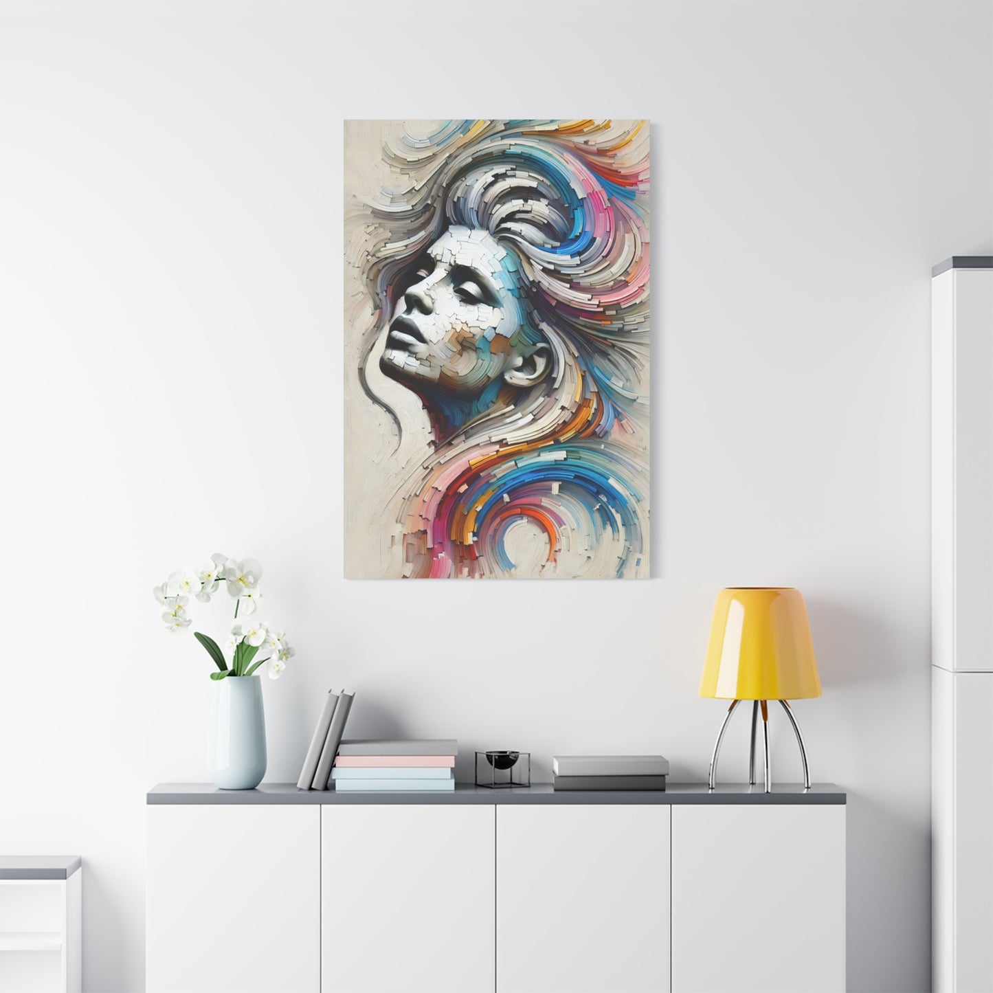 Fragmented Beauty Canvas Print