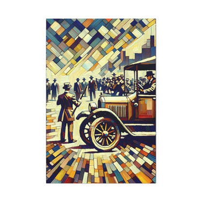 Retrospective Revival: Cubist Wall Art - canvas