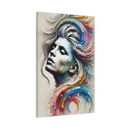 Fragmented Beauty Canvas Print