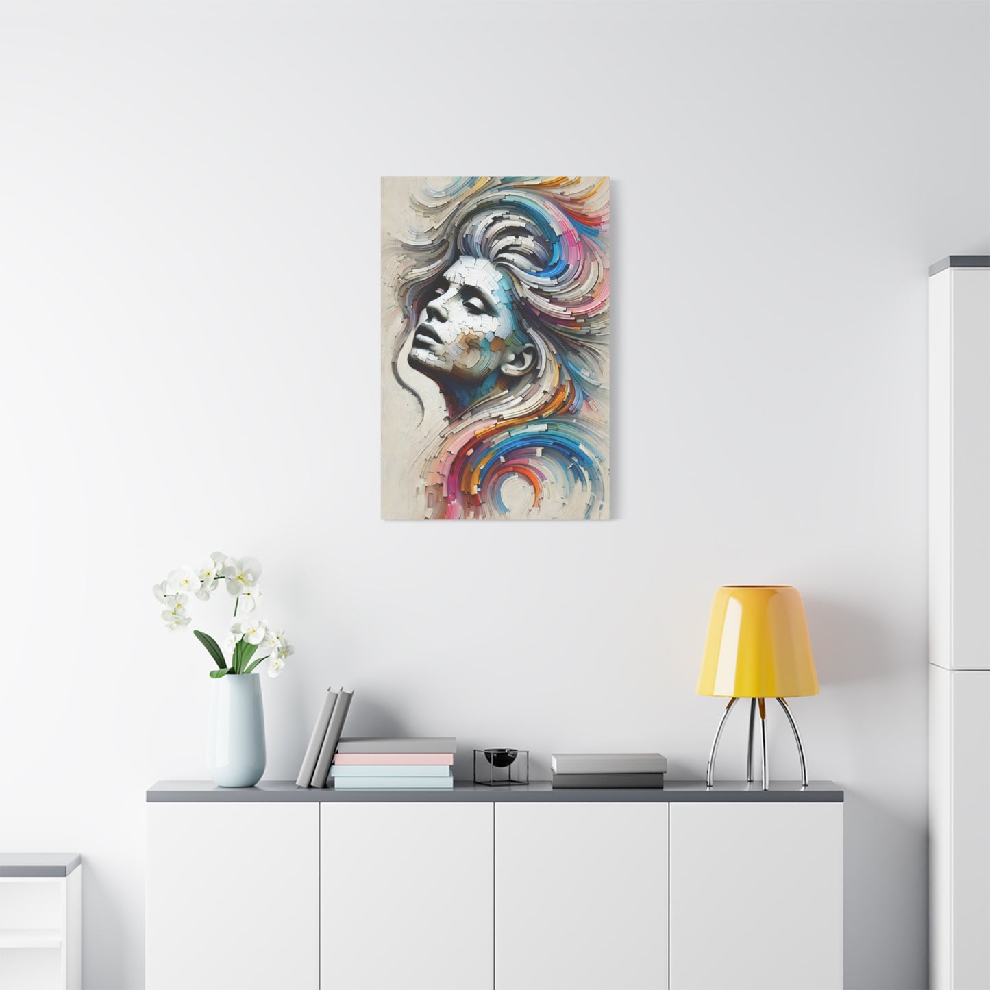 Fragmented Beauty Canvas Print