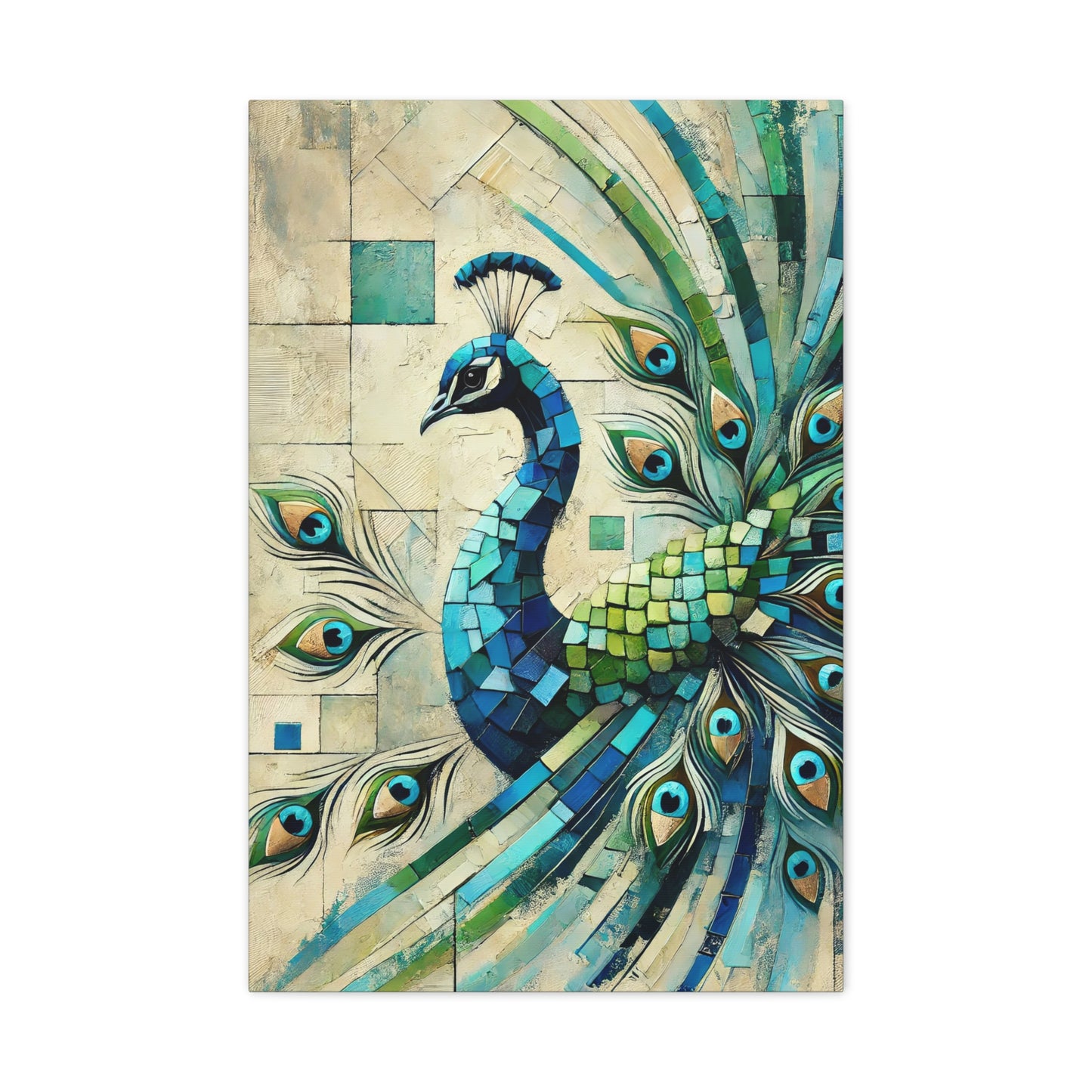 Canvas Art Print -Peacock Magnifique