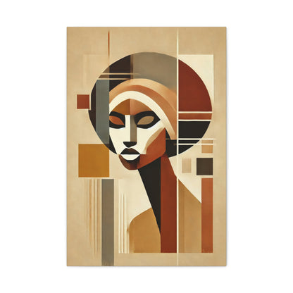 African Woman Abstract Portrait