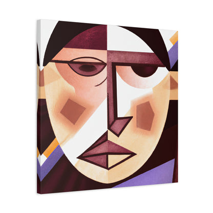 Cubist Elegance: Wall Art Canvas Print