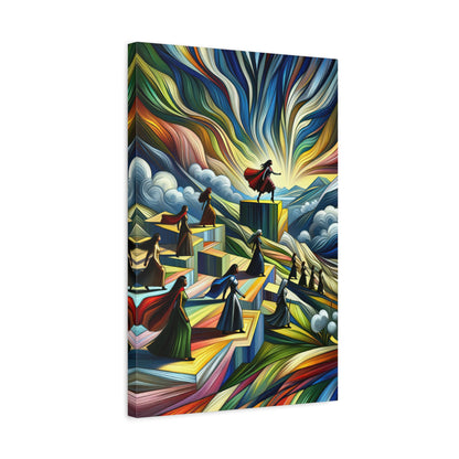 Resilient Women: Surreal Cubist Wall Art - canvas