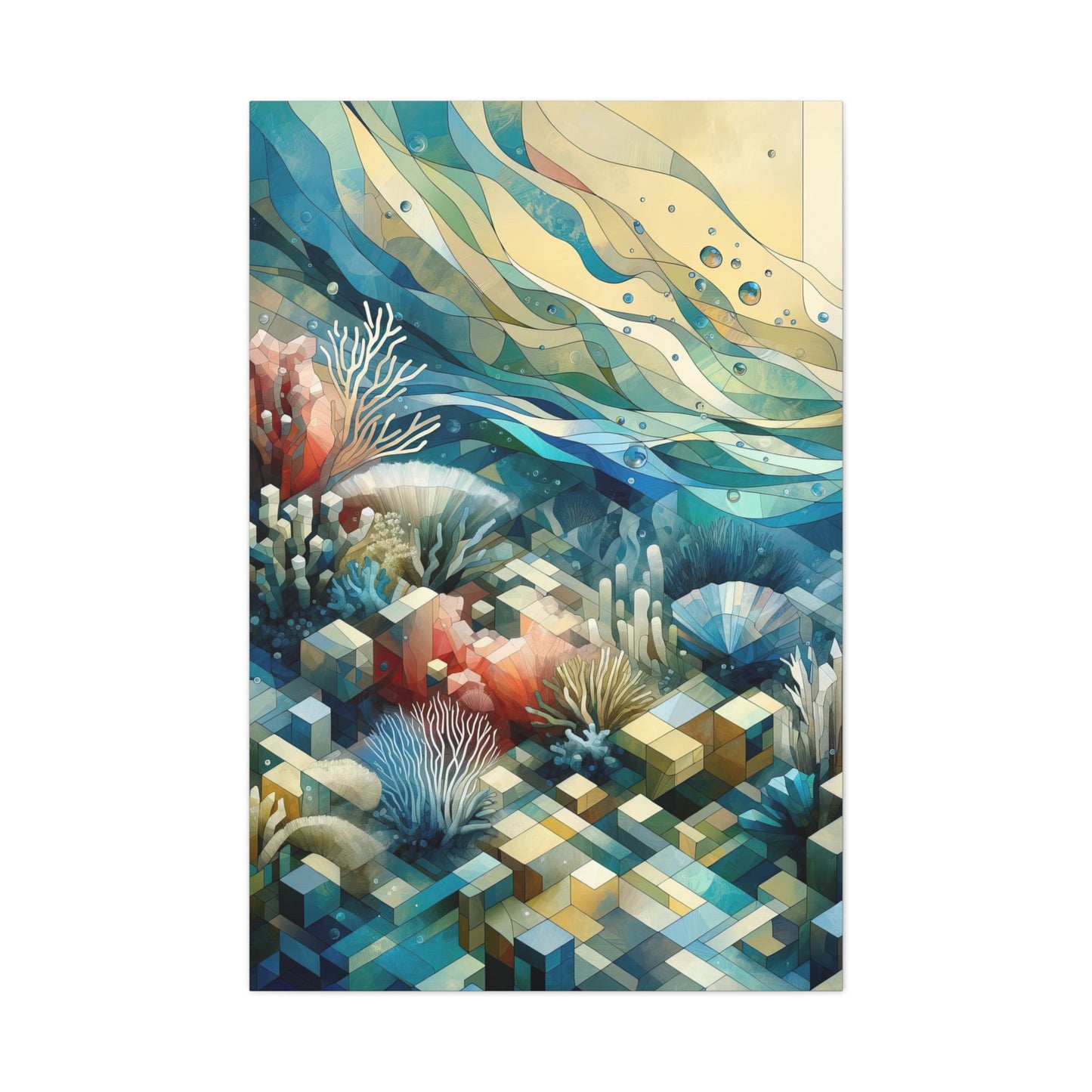 Coral Reef Reimagined - canvas