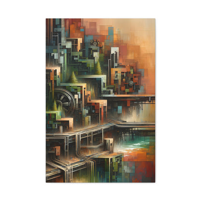 Surreal Cityscape: Wall Art Print - canvas