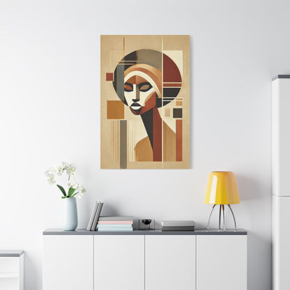 African Woman Abstract Portrait