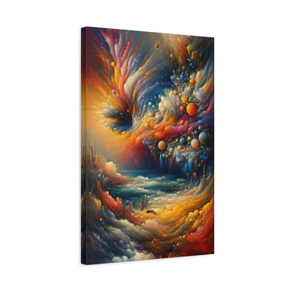 Dreamscape: Vibrant Cubist Wall Art - canvas