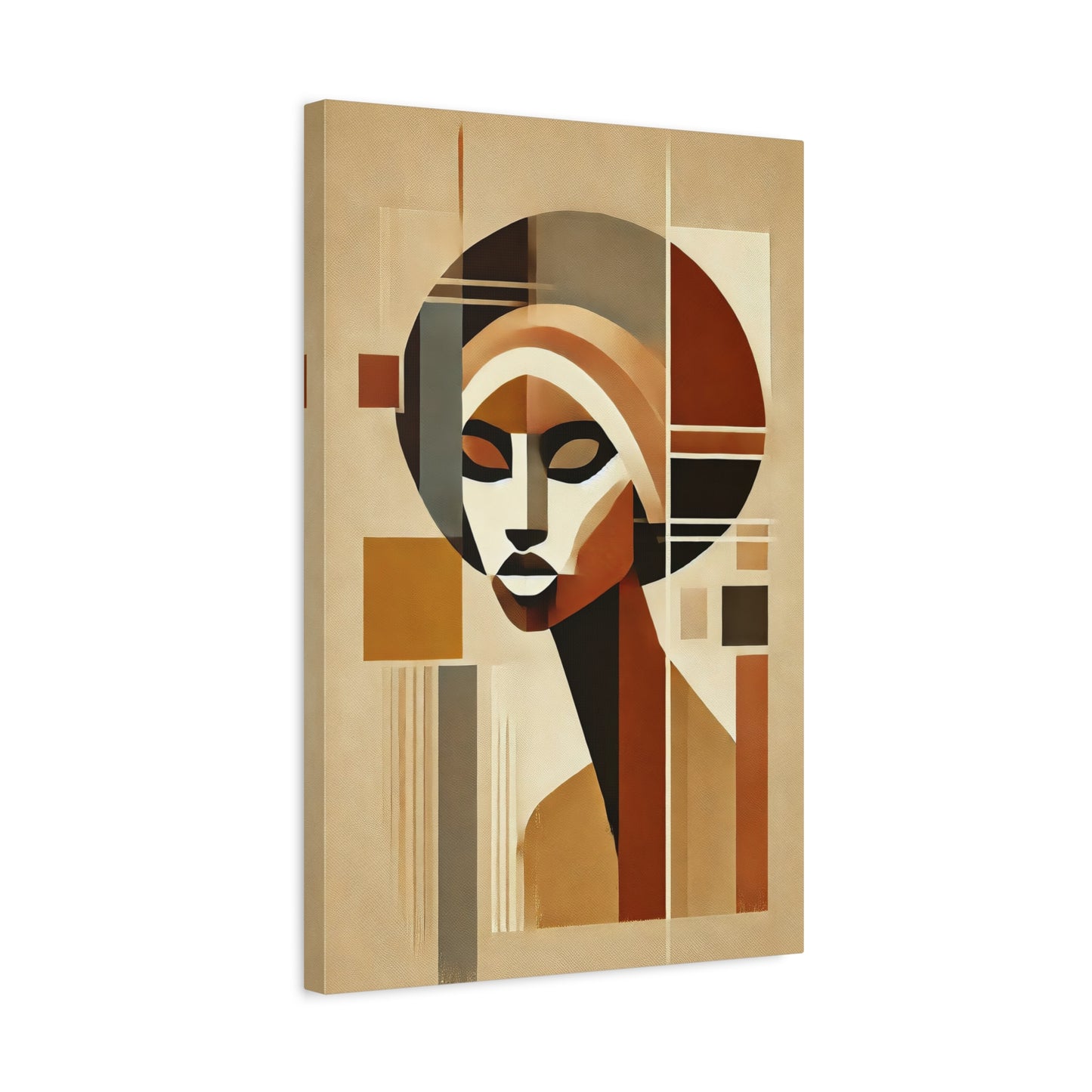 African Woman Abstract Portrait