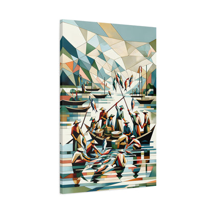 Catching Joy: A Fisherman's Wishes - canvas