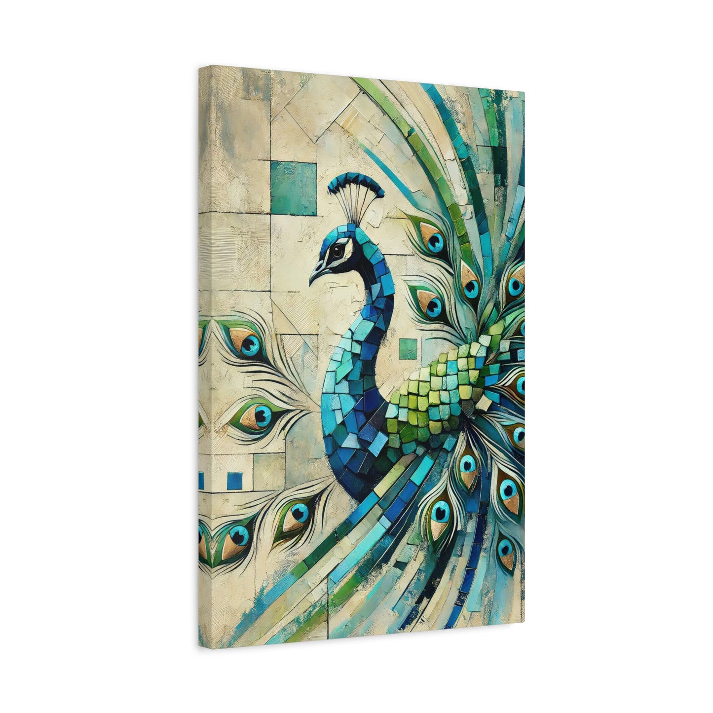 Canvas Art Print -Peacock Magnifique