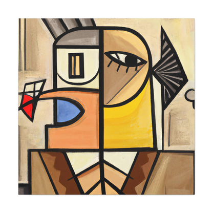 Geometric Elegance: Cubist Wall Art - canvas