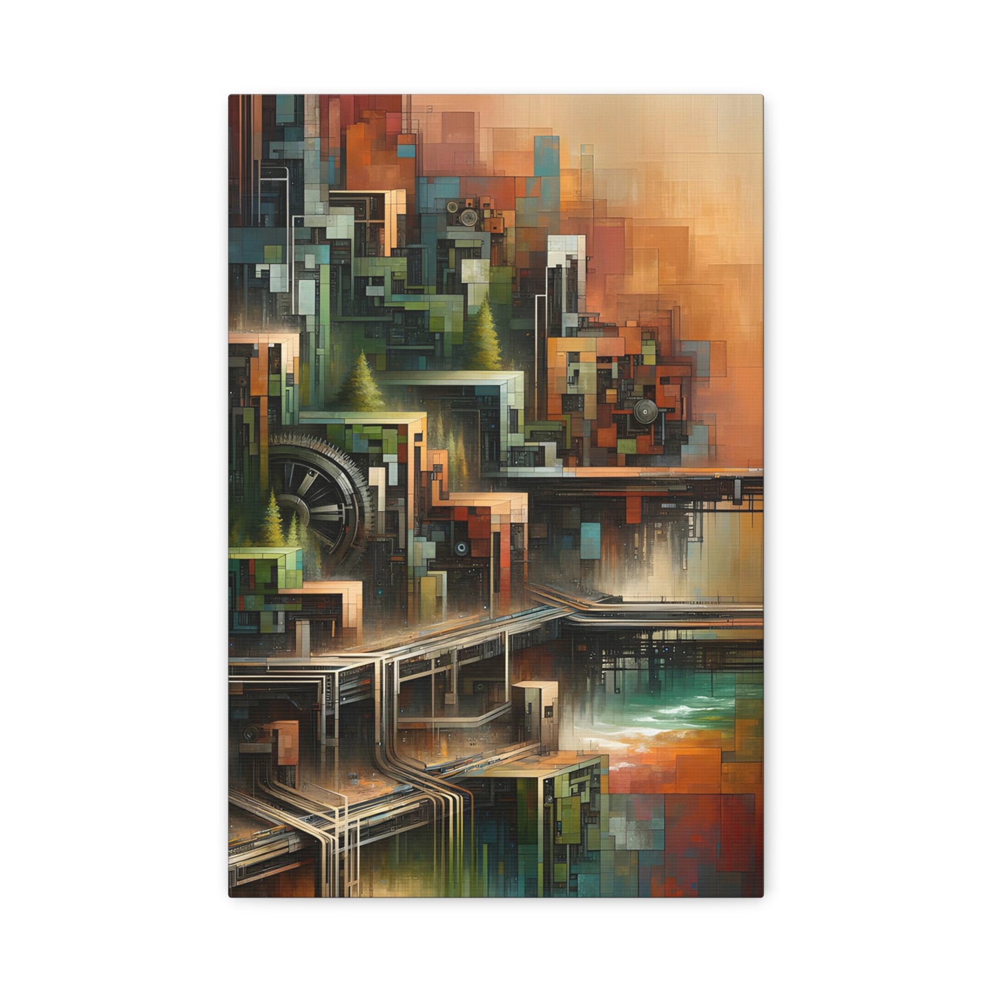 Surreal Cityscape: Wall Art Print - canvas