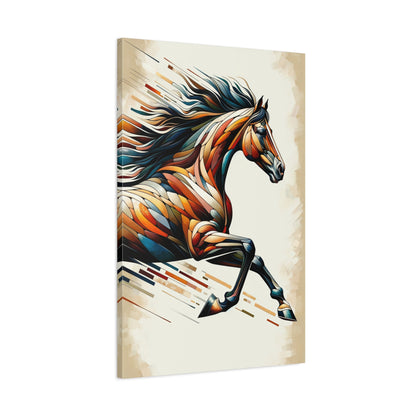 Vibrant Galloping Horse Canvas Print