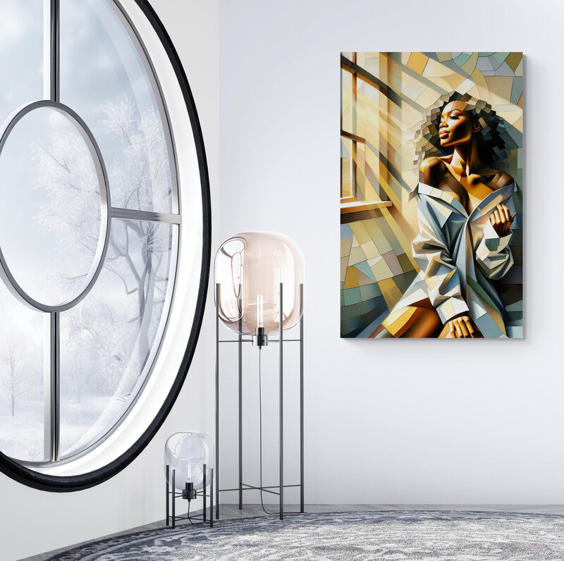 Morning Beauty: Cubist Wall Art - canvas