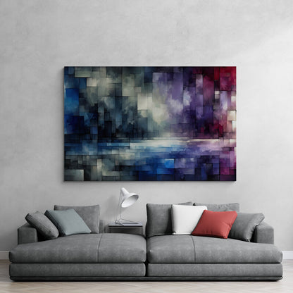 Abstract Cubist Wall Art - canvas