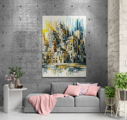 Ethereal Dance: Cubist Wall Art - canvas