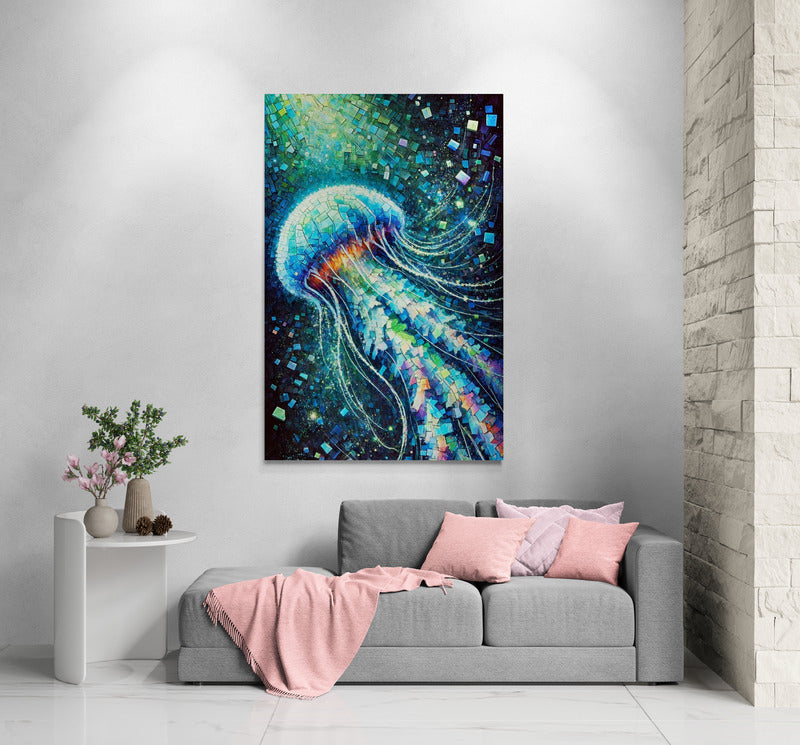 Canvas Art Print - Vibrant Jellyfish - Nelson