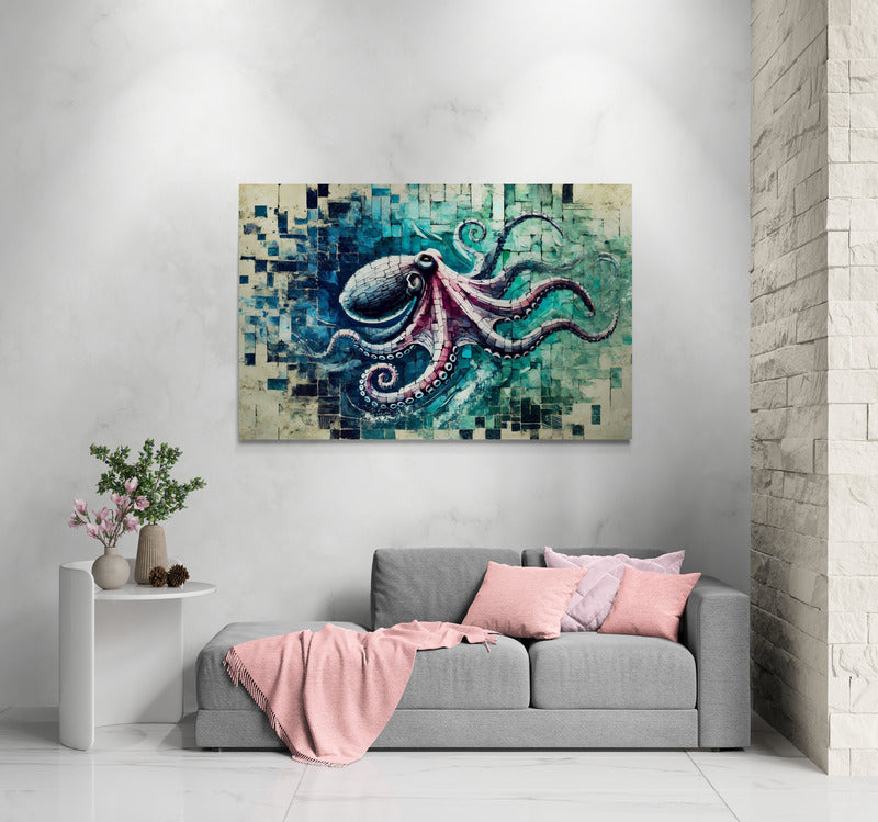 Canvas Wall Art - Octopus Allure