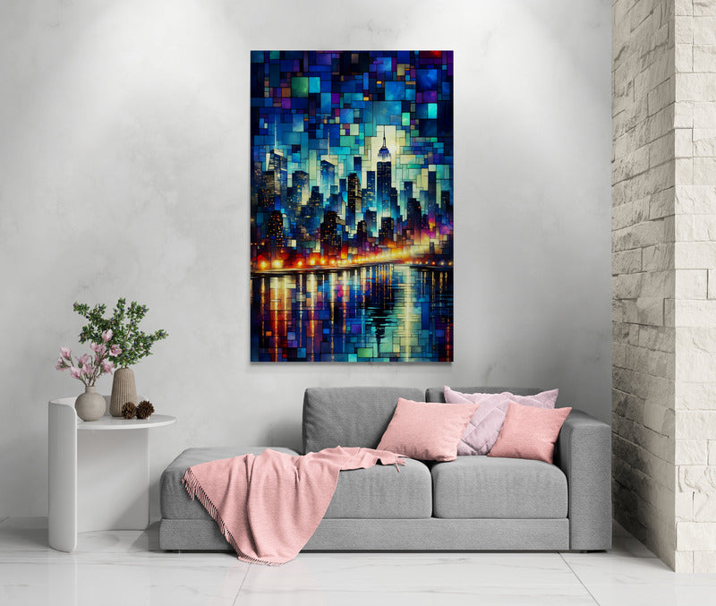 City Lights - New York Skyline Canvas Print