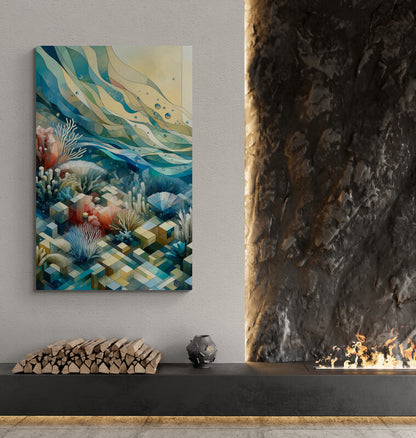 Coral Reef Reimagined - canvas