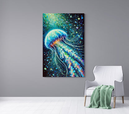 Canvas Art Print - Vibrant Jellyfish - Nelson