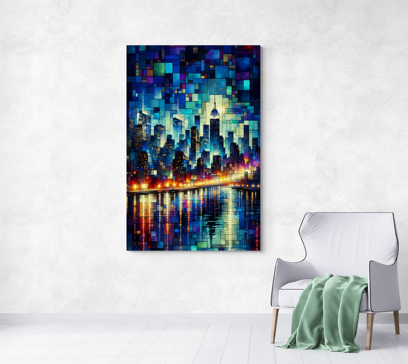 City Lights - New York Skyline Canvas Print