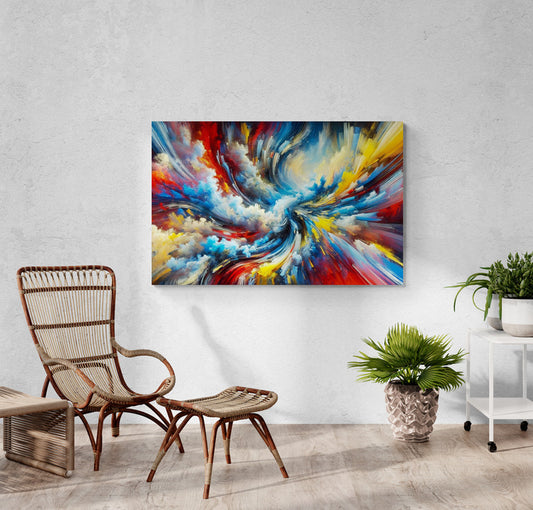 Abstract Flux Canvas Print