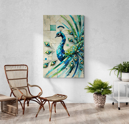 Canvas Art Print -Peacock Magnifique