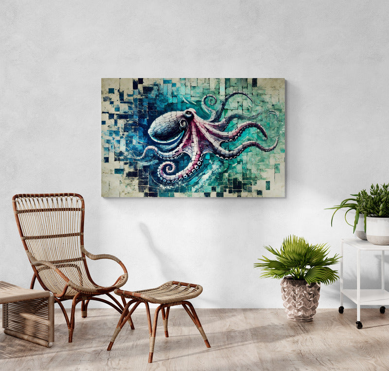 Canvas Wall Art - Octopus Allure