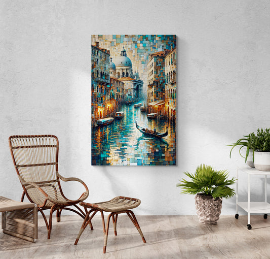 Venice Canal Serenity Canvas Print